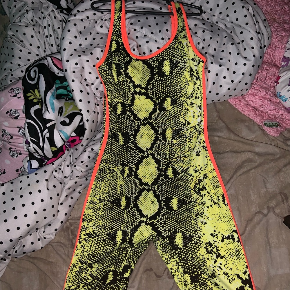 Neon Snake Skin Romper